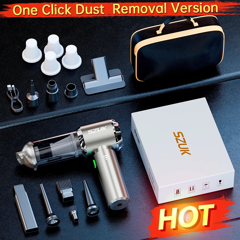SZUK Car Vacuum Cleaner 985000PA Portable Handheld Wireless Strong Suction Car Cleaner Cleaning Machine Mini Car Vacuum Cleaner