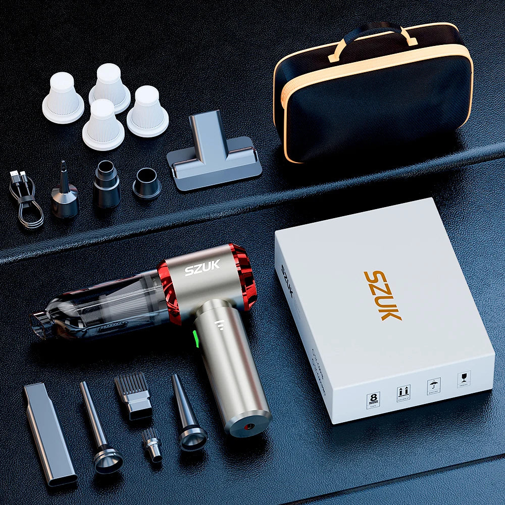 SZUK Car Vacuum Cleaner 985000PA Portable Handheld Wireless Strong Suction Car Cleaner Cleaning Machine Mini Car Vacuum Cleaner