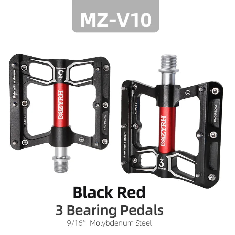 Bicycle Pedals 3 Bearings MTB Anti-slip Ultralight Aluminum Mountain Road Bike Platform Pedals Cycling Accessories