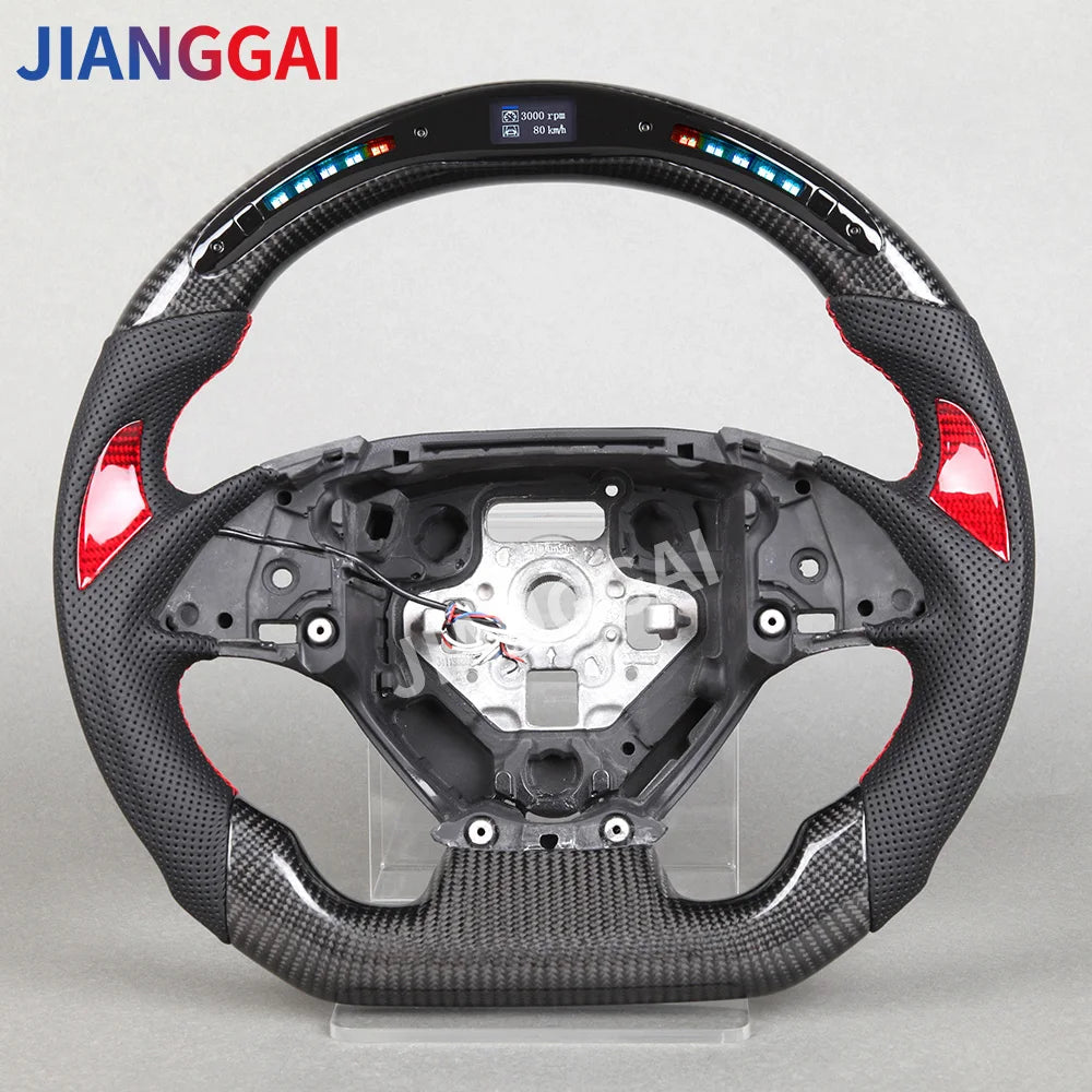 LED Carbon Fiber Car Racing Steering Wheel For Chevrolet Camaro 2016-2023 Corvette C7 Chevy ss 2014-2019 Carbon Steering Wheel