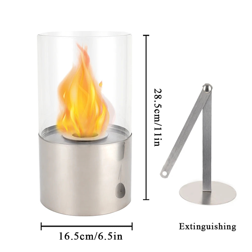 High Qualtity Indoor Tabletop Fireplace Stainless Steel Material Ethanol Fire Pit Portable Fireplace for Dining Table