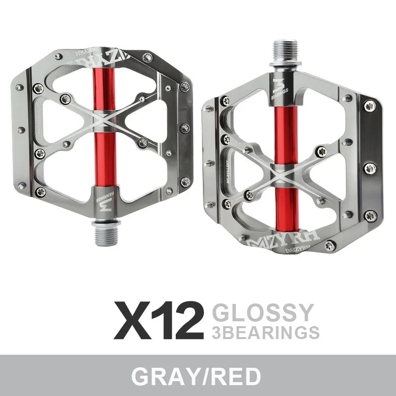 Bicycle Pedals 3 Bearings MTB Anti-slip Ultralight Aluminum Mountain Road Bike Platform Pedals Cycling Accessories