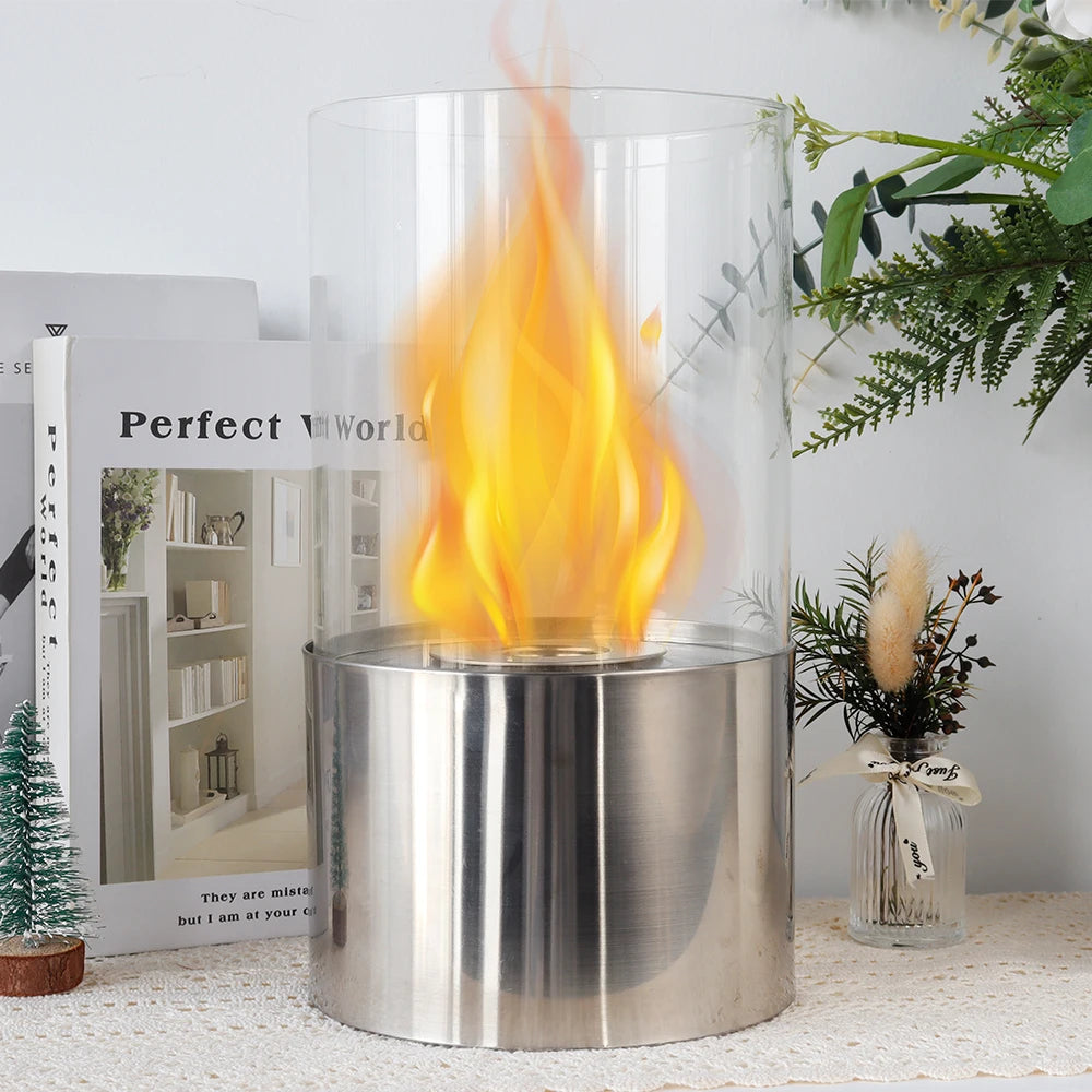 High Qualtity Indoor Tabletop Fireplace Stainless Steel Material Ethanol Fire Pit Portable Fireplace for Dining Table