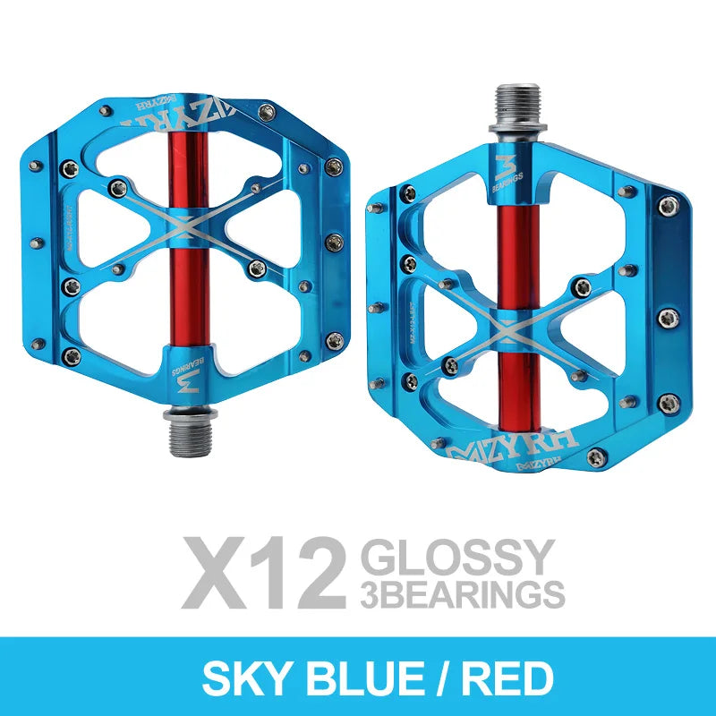 Bicycle Pedals 3 Bearings MTB Anti-slip Ultralight Aluminum Mountain Road Bike Platform Pedals Cycling Accessories