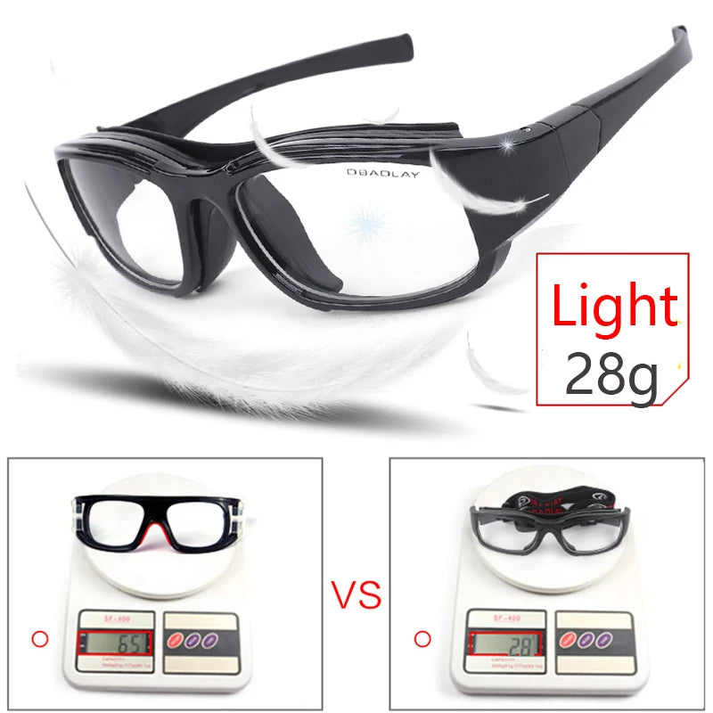 Sport Glasses Basketball Goggles Soccer Football Eye Glasses Anti-collision Protector Eyewear for Cycling Running Myopia Frame