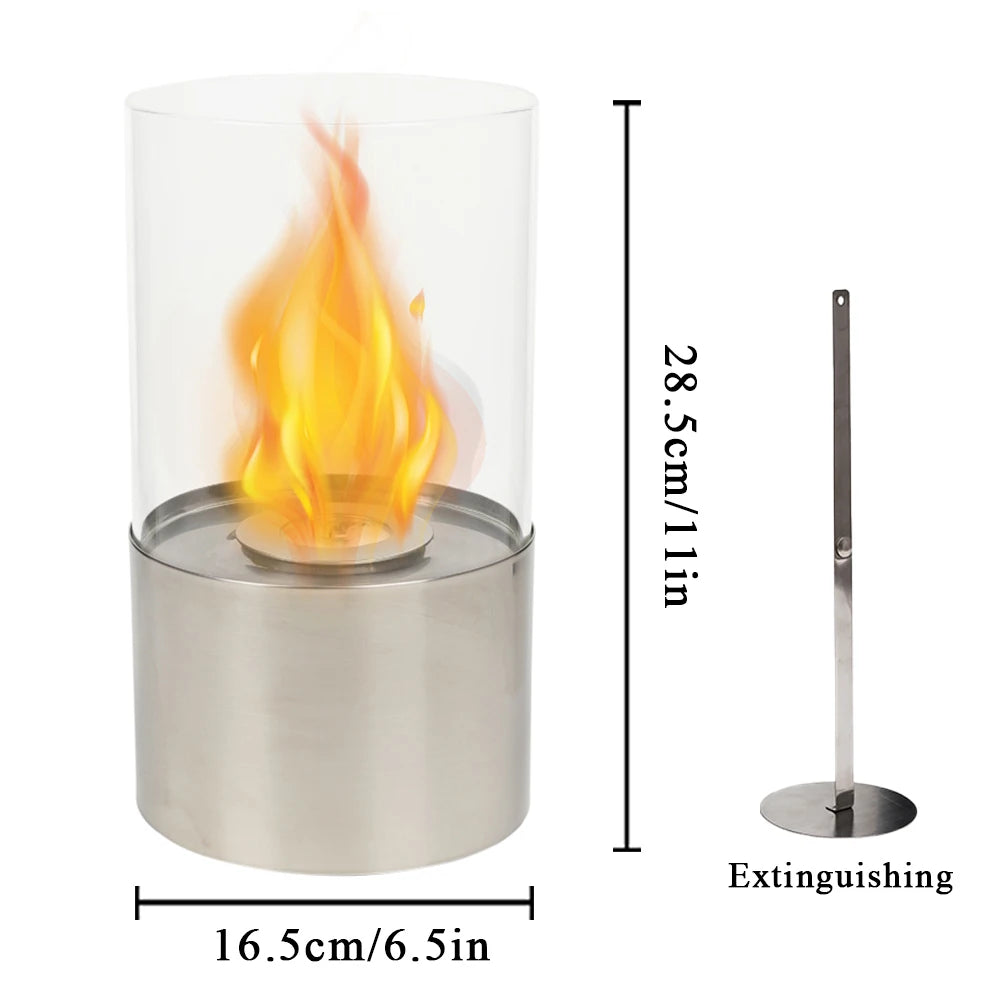 High Qualtity Indoor Tabletop Fireplace Stainless Steel Material Ethanol Fire Pit Portable Fireplace for Dining Table