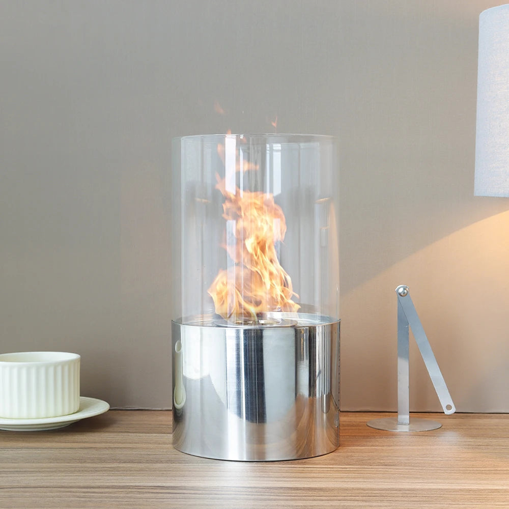 High Qualtity Indoor Tabletop Fireplace Stainless Steel Material Ethanol Fire Pit Portable Fireplace for Dining Table