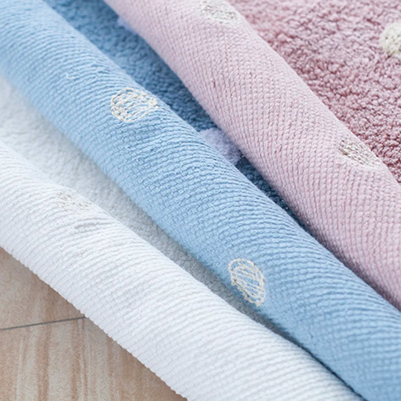 Nordic Round Rug Cotton Dots Floor Mat Soft Pink White Carpet Baby Play Area Children Bedroom Pad Kawaii Home Living Room Decor