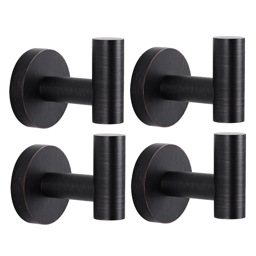Towel Hooks Bathroom Coat Robe Hook Stainless Steel Heavy Duty Door Robe Hanger Towel Robe Clothes For Cabinet Wall Hook
