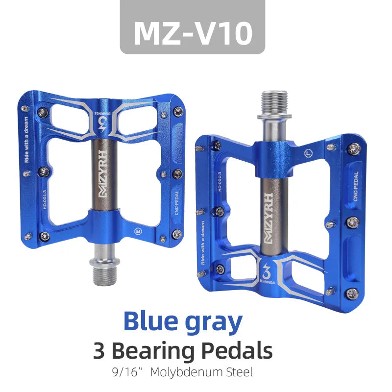 Bicycle Pedals 3 Bearings MTB Anti-slip Ultralight Aluminum Mountain Road Bike Platform Pedals Cycling Accessories