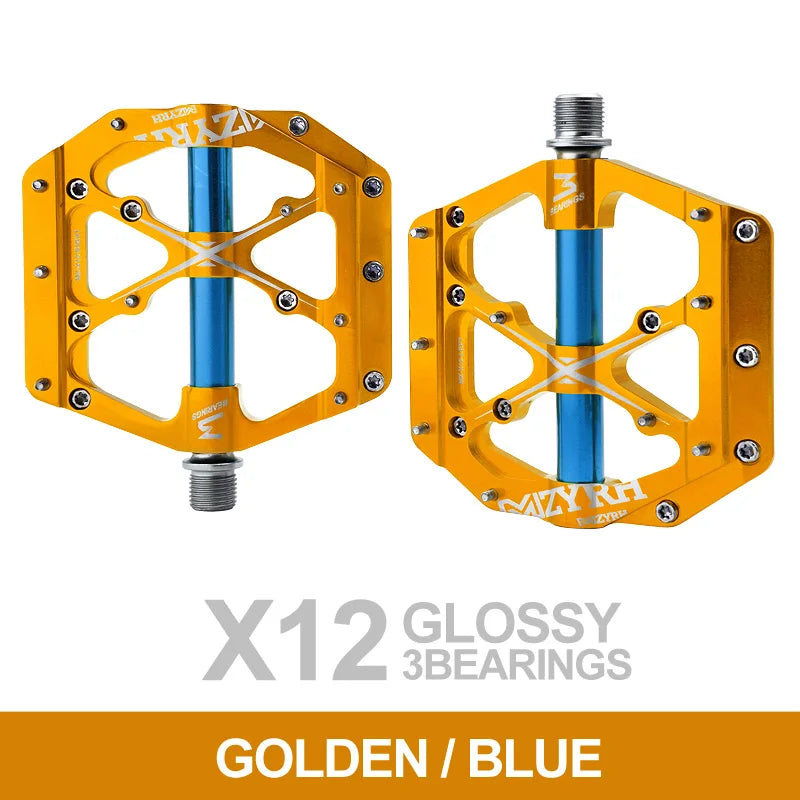 Bicycle Pedals 3 Bearings MTB Anti-slip Ultralight Aluminum Mountain Road Bike Platform Pedals Cycling Accessories
