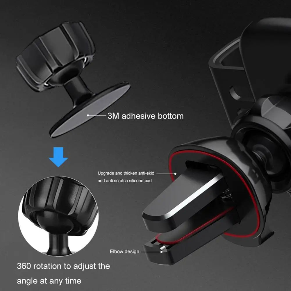 Car Mount Wireless Charger Mount 15W 10W Auto Gravity Car Mount Wireless Charger Qi Fast Charging Phone Holder For Phone