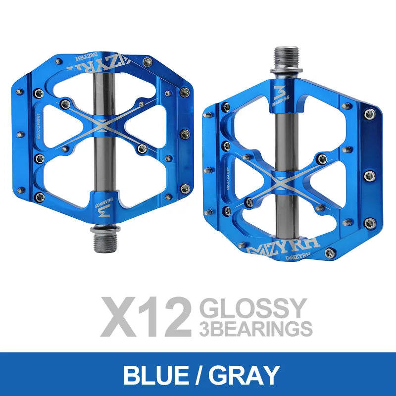 Bicycle Pedals 3 Bearings MTB Anti-slip Ultralight Aluminum Mountain Road Bike Platform Pedals Cycling Accessories