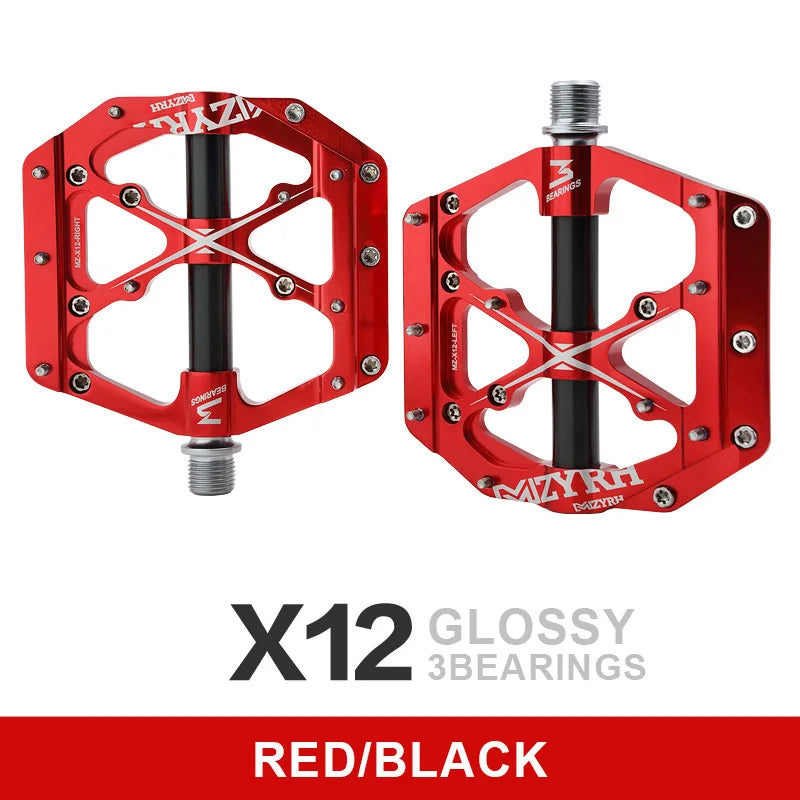 Bicycle Pedals 3 Bearings MTB Anti-slip Ultralight Aluminum Mountain Road Bike Platform Pedals Cycling Accessories