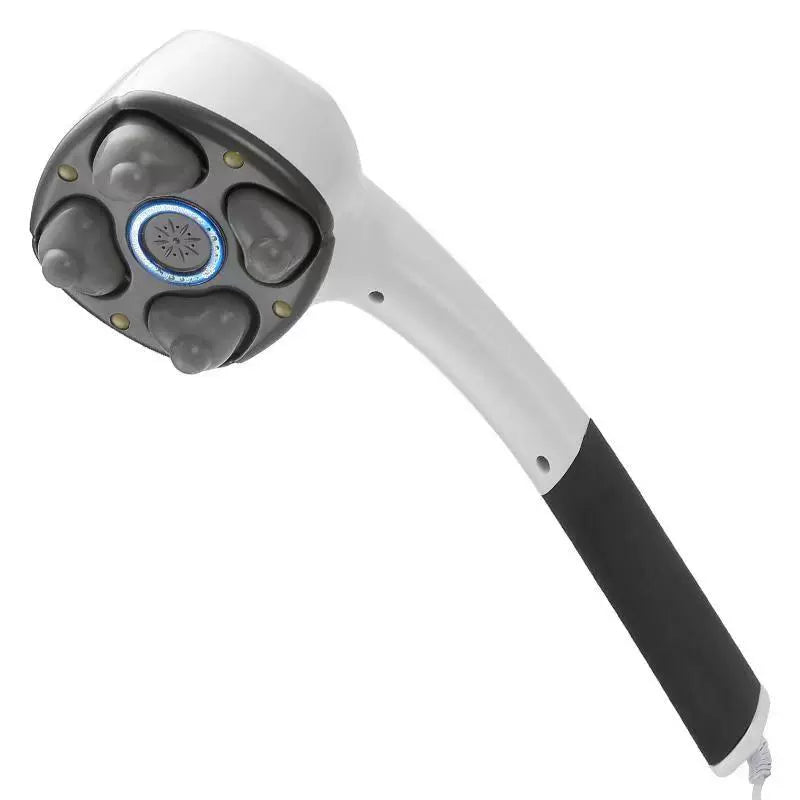 Four-Head Massager Back Waist Cervical Spine Massage Stick Handheld Back Beating Instrument Electric Strong Vibration Beating High Power
