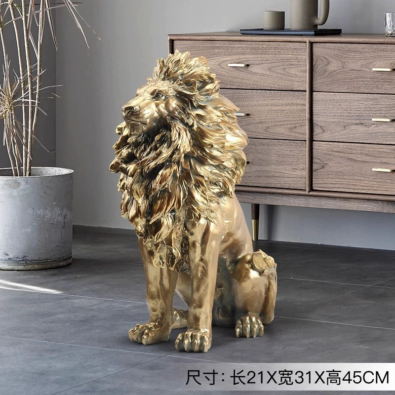 Accessible Luxury Large Office next to Lion Floor Ornaments