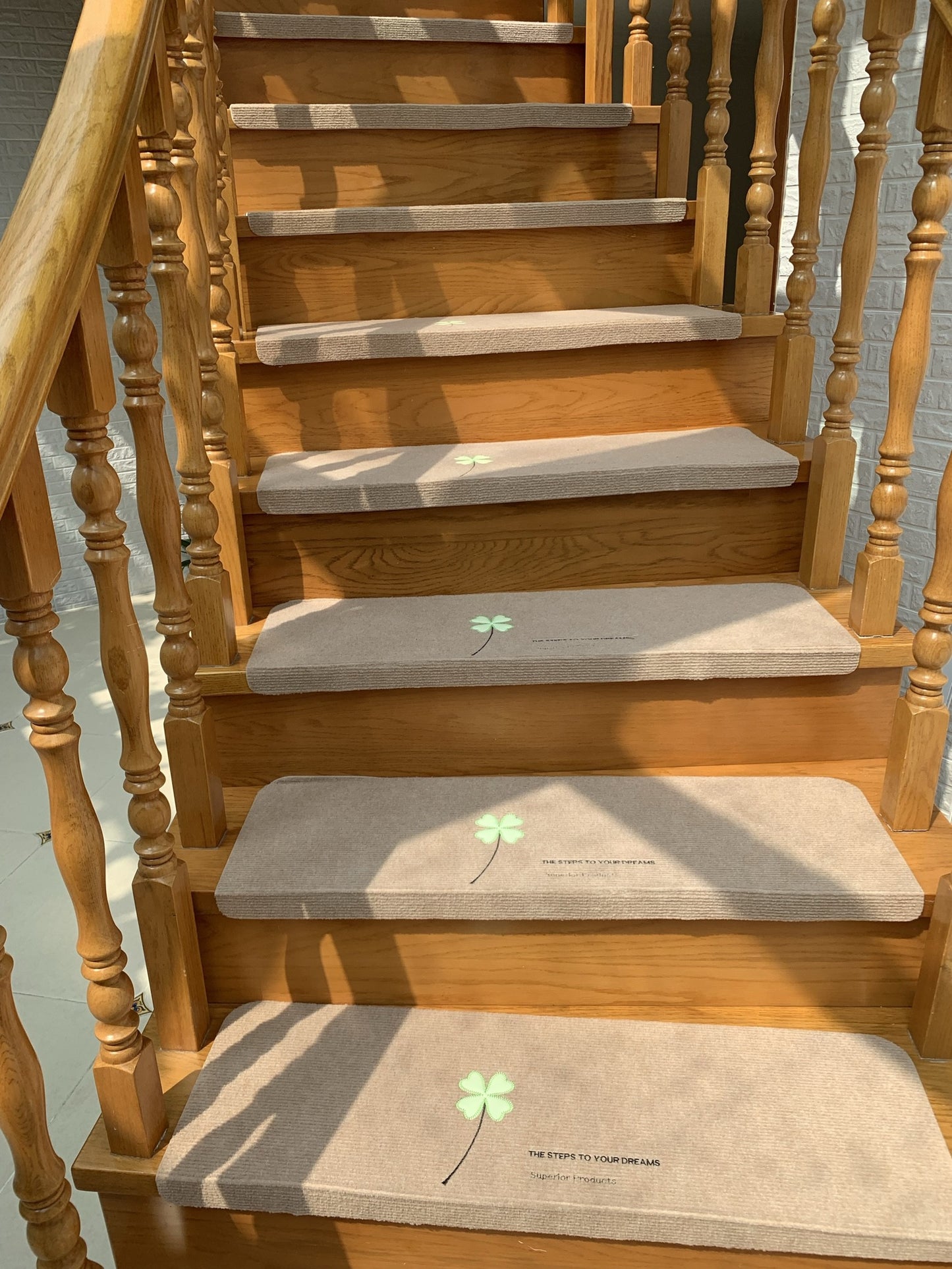Stair Step Mats Non-Slip Mat For Home Stair Mat Carpet Glue-Free Self-Adhesive Mat Luminous Stair Carpet Floor Mat