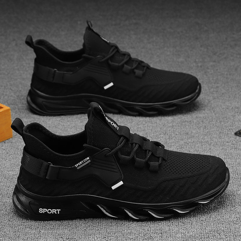 Summer Casual Non Slip Black Labor Insurance Work Men's Shoes