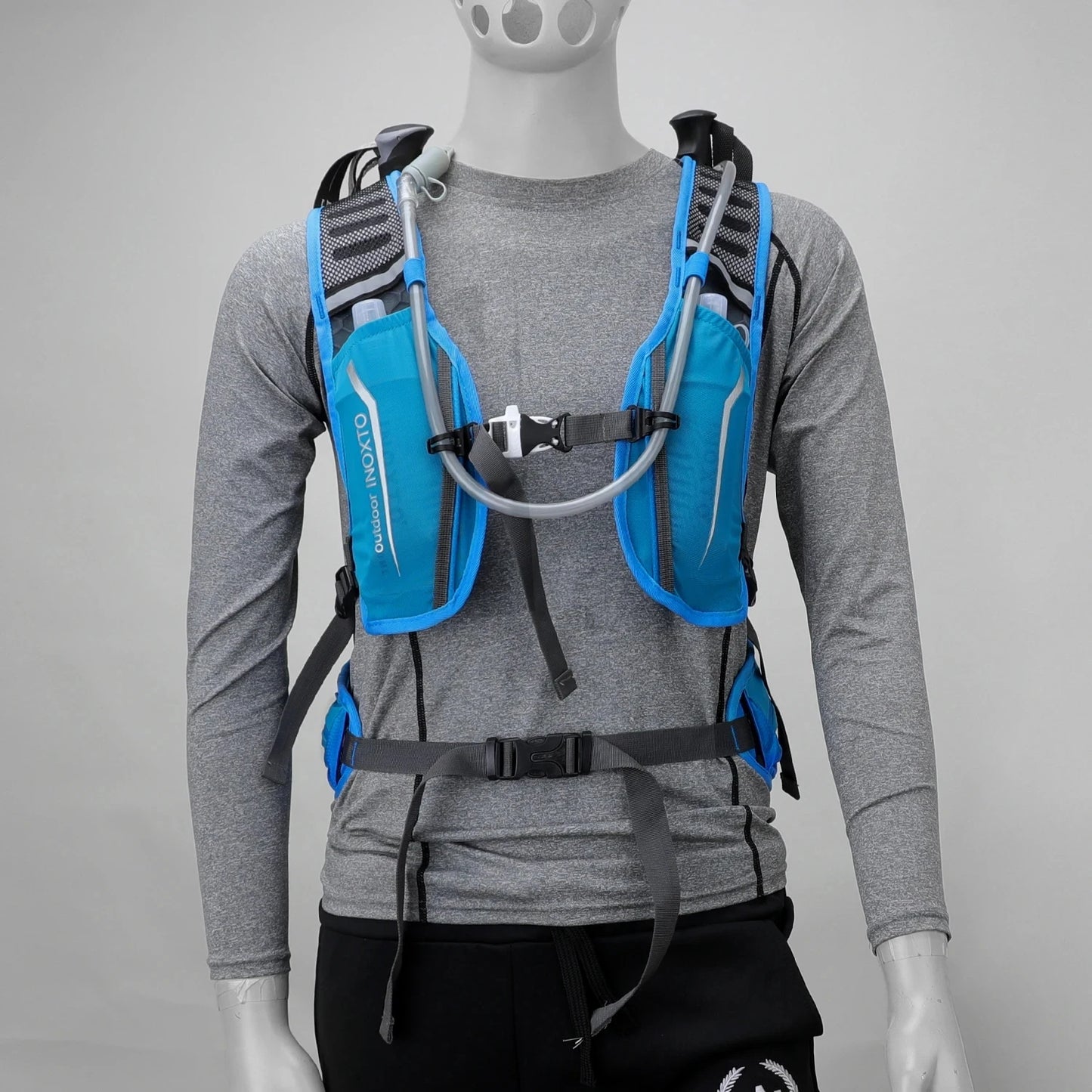 Outdoor Sports Ultra-light Backpack 16L Running Backpack Hydrating Vest Hiking Cycling Bicycle Backpack with 2L Water Bag