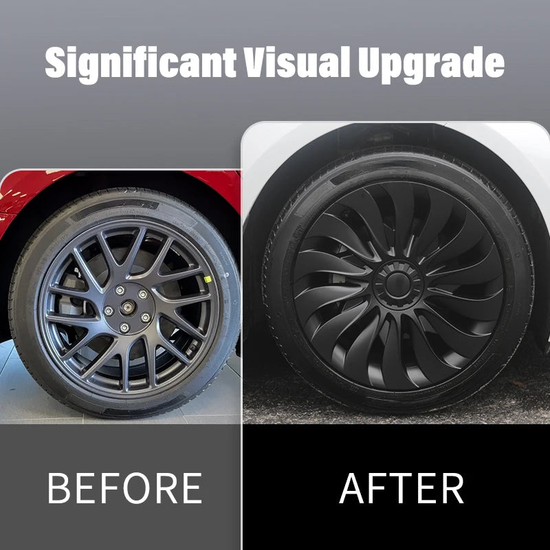 4PCS Wheel Cover Design For Tesla Model 3 Highland 2023-2025 18 Inch Right&Left Hubcaps Storm Style Wheel Cover Accessories