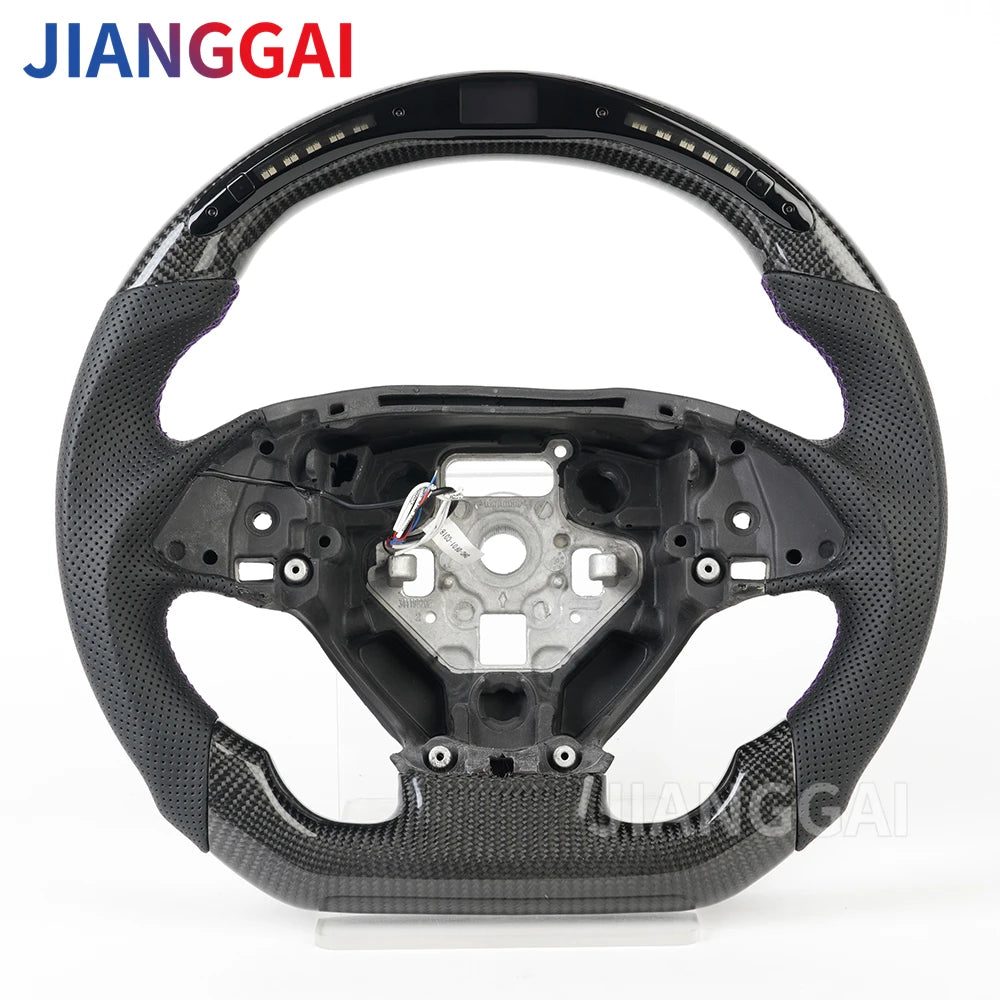LED Carbon Fiber Car Racing Steering Wheel For Chevrolet Camaro 2016-2023 Corvette C7 Chevy ss 2014-2019 Carbon Steering Wheel