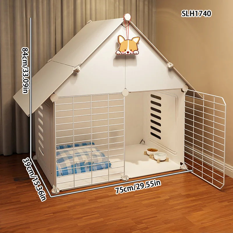Dog Cage Small Dog Home Cat Villa Kennel One Bedroom One Bathroom One Living Room Pomeranian Teddy Corgi Dog House