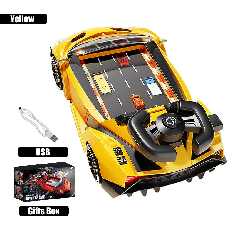 Boy Cars Toys Children Steering Wheel Model Vehicles Kids Racing Lighting Sound Big Truck Education Game Birthday Gifts 3 Years