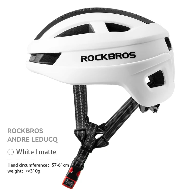 ROCKBROS Lightweight Cycling Helmet Magnetic Cover Breathable Integrally-molded Bike Helmet Safety Protection Men Bicycle Helmet