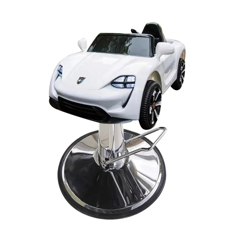 Barber shop children's hair cut seat, police car, child baby hair salon special cartoon electric car