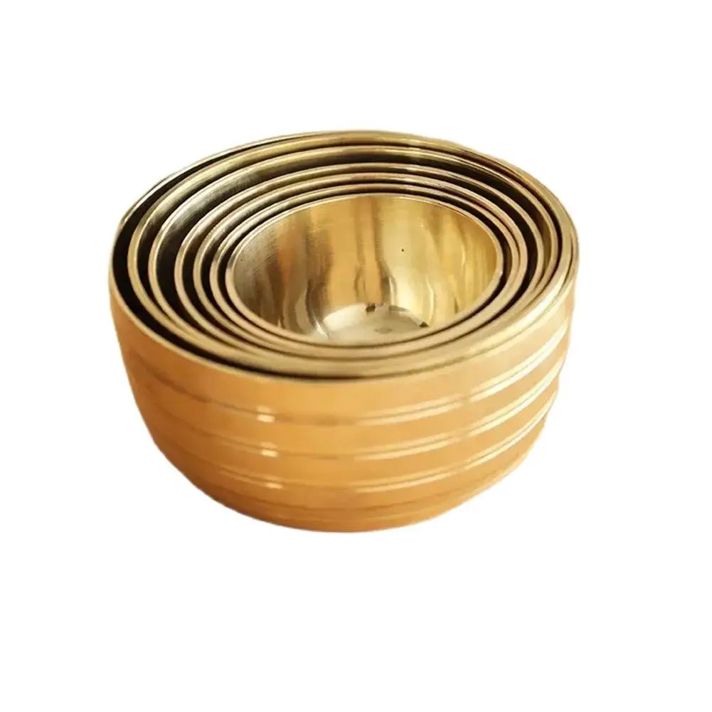 7 Pcs Brass & Metal Handcraft Tibetan Singing Bowl YOGA Meditation Metal Bowl Set Percussion Instrument Sound Bowl Healing
