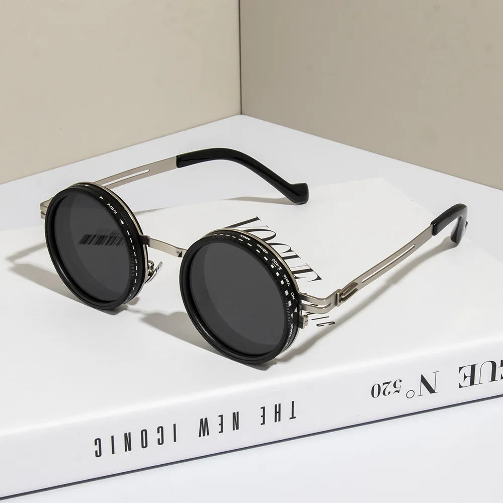 Cycling Glasses 9-level ND2-400 Adjustable Dimming Sunglasses Men Women Sun Glasses Anti UV Polarized Shades ND Filter