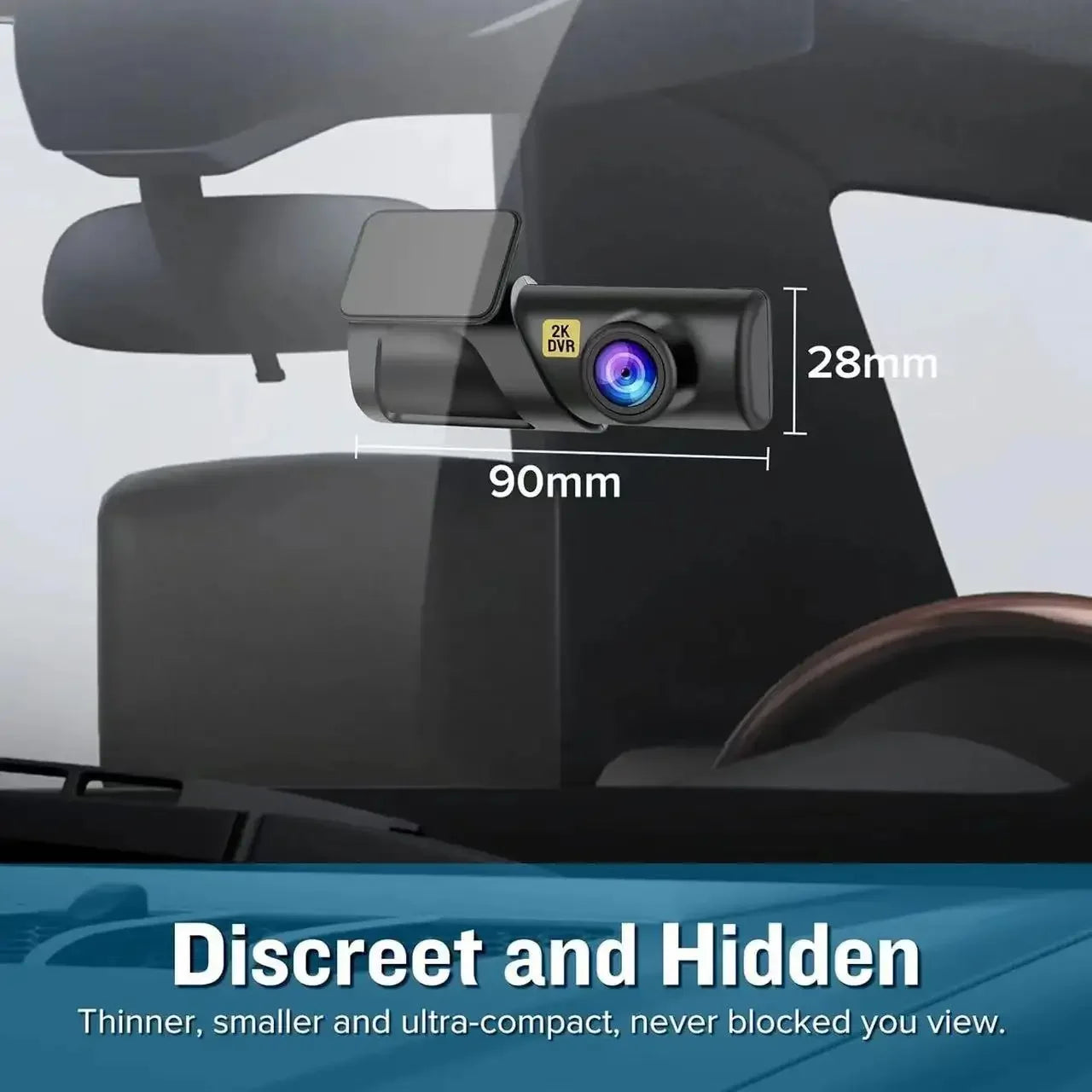 Dash Cam Smart Car Recorder HD 1080P ACC USB Panoramic WIFI Vehicle Driving Recorder 24H Monitoring Dashcam Parking Monitor