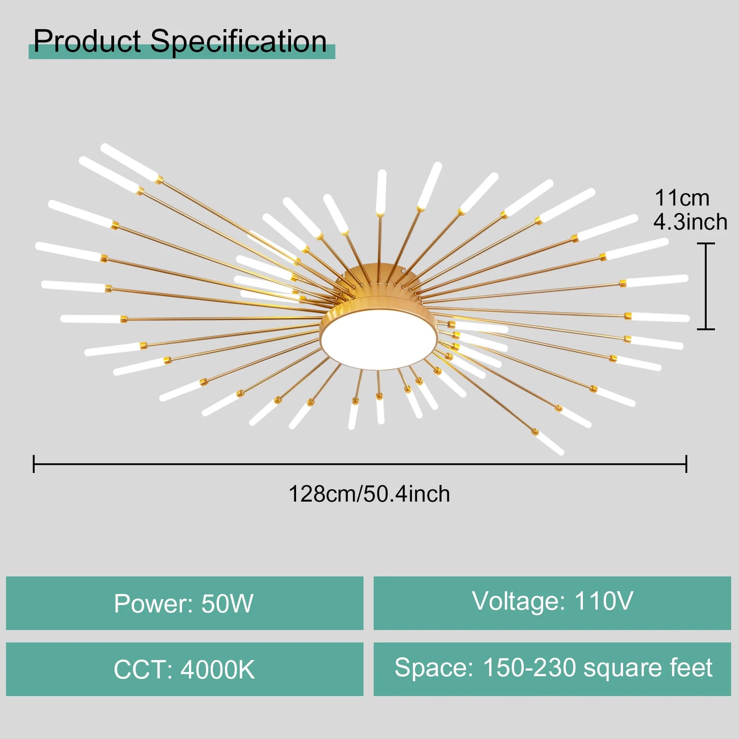 Modern LED Ceiling Light for Living Room Lamp Bedroom Ceiling Chandeliers AC 90-260V Gold Black Home Decoration Light Fixture