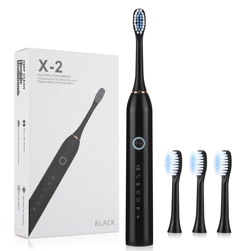 Electric Toothbrush For Teeth Brushes 6 Modes Dental Tooth Whitening Cleaner IP67 Waterproof Type-C Rechargeable Oral Care