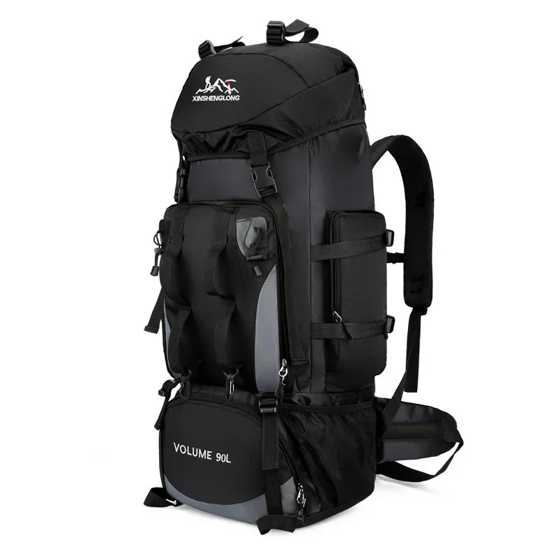 90L Waterproof Hiking Camping Backpack Trekking Bag Rucksack Large Capacity Travel Outdoor Sports Bags Camping Equipment Men