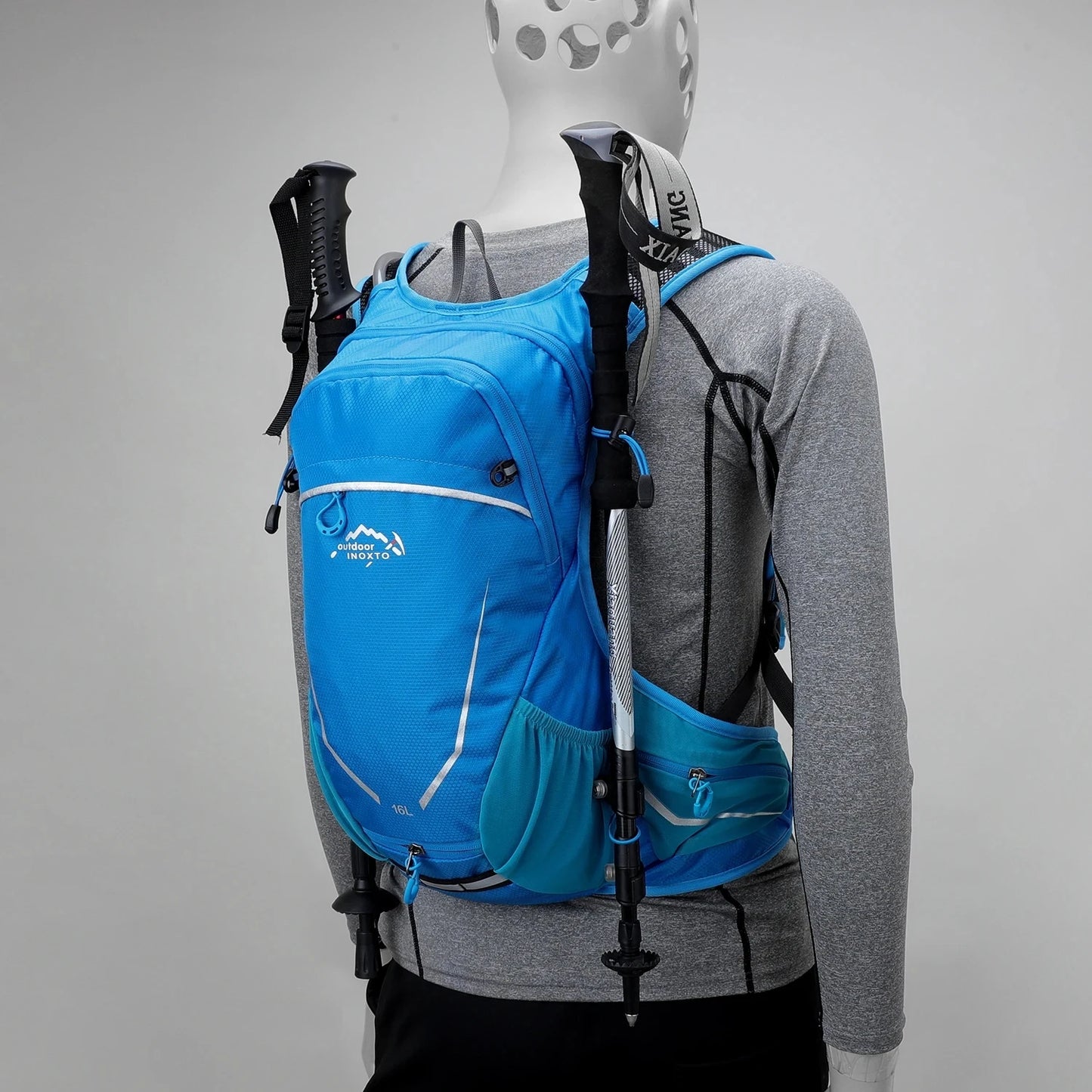 Outdoor Sports Ultra-light Backpack 16L Running Backpack Hydrating Vest Hiking Cycling Bicycle Backpack with 2L Water Bag