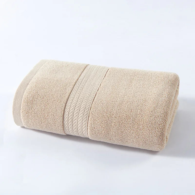 Set of 1/2 Cotton Bath Face Hand Big Towels 50x100cm Quick-drying Absorbent Washcloths Grey Towels For Bathroom 타월 Serviettes