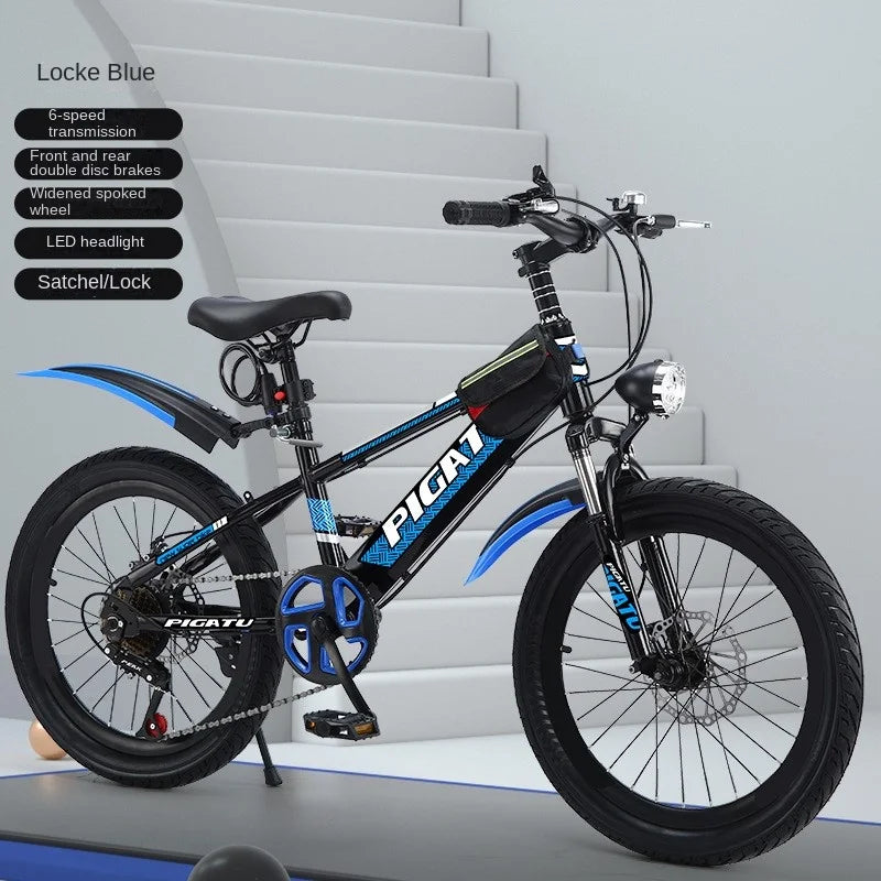 Chase Children's Bicycle 6-12 Years Old 7-speed Mountain Bike 18-24 Inch Elementary School Boy Girl Big Children's Bike