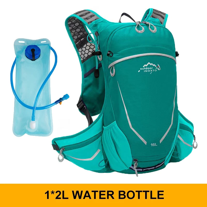 Outdoor Sports Ultra-light Backpack 16L Running Backpack Hydrating Vest Hiking Cycling Bicycle Backpack with 2L Water Bag
