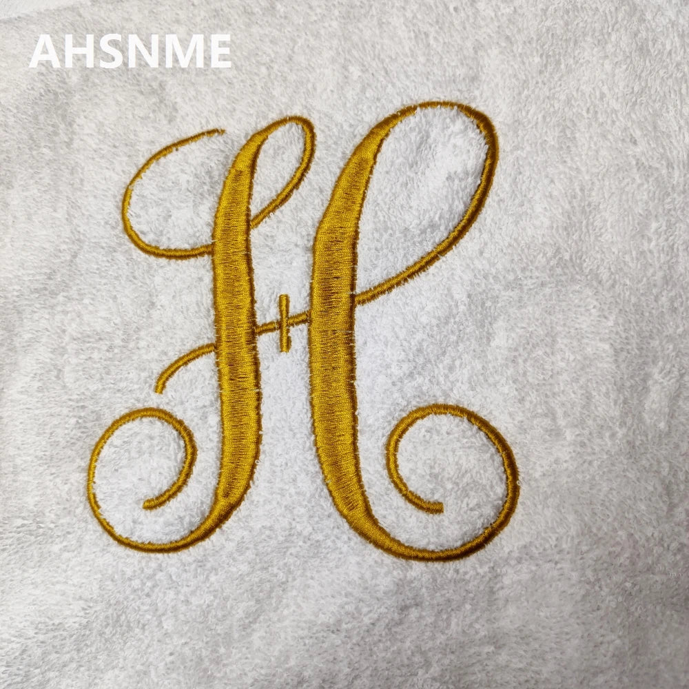 Luxury Towel Customized LOGO Bath Towel Prayer Hand Towel Cotton Embroidery Name Personalized Wedding Anniversary Birthday Gift