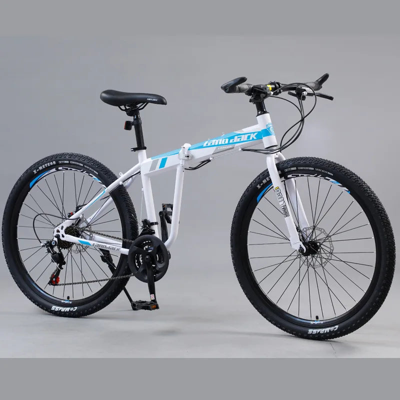 Cooya Mountain Bike 26 Inch Double Shock-absorbing Spoke Wheel Folding Multi Speed Mountain Bike Made Of High Carbon Steel 2025