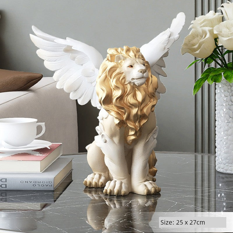 Accessible Luxury Large Office next to Lion Floor Ornaments