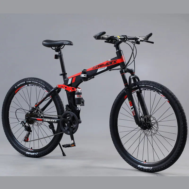 Cooya Mountain Bike 26 Inch Double Shock-absorbing Spoke Wheel Folding Multi Speed Mountain Bike Made Of High Carbon Steel 2025