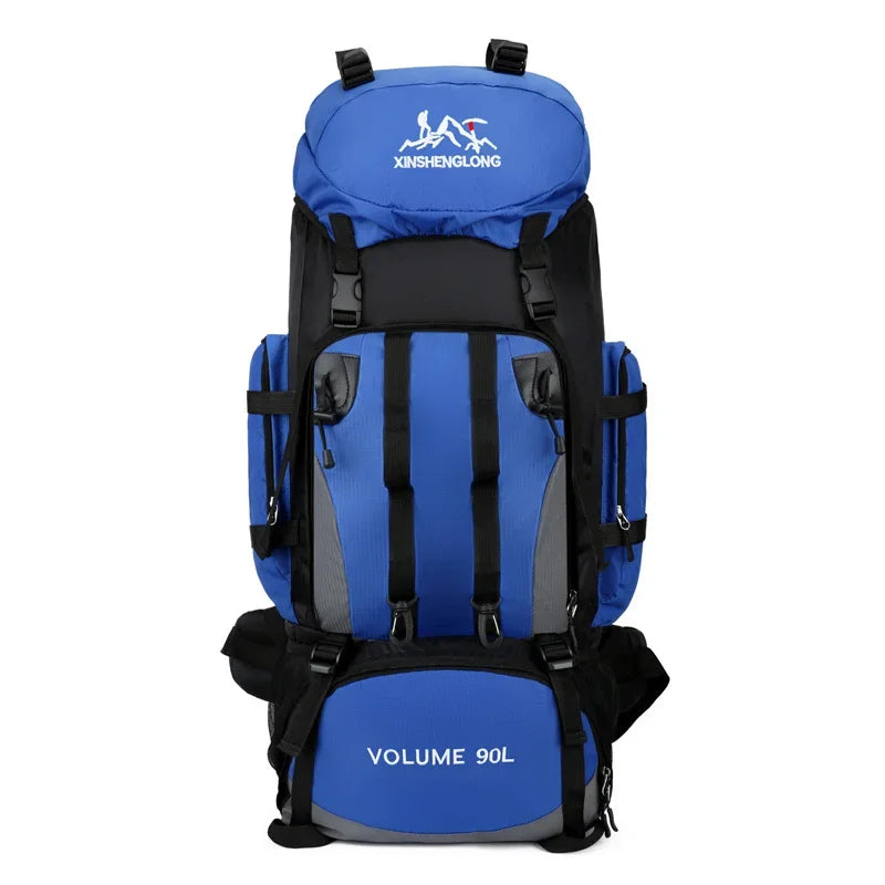 90L Waterproof Hiking Camping Backpack Trekking Bag Rucksack Large Capacity Travel Outdoor Sports Bags Camping Equipment Men
