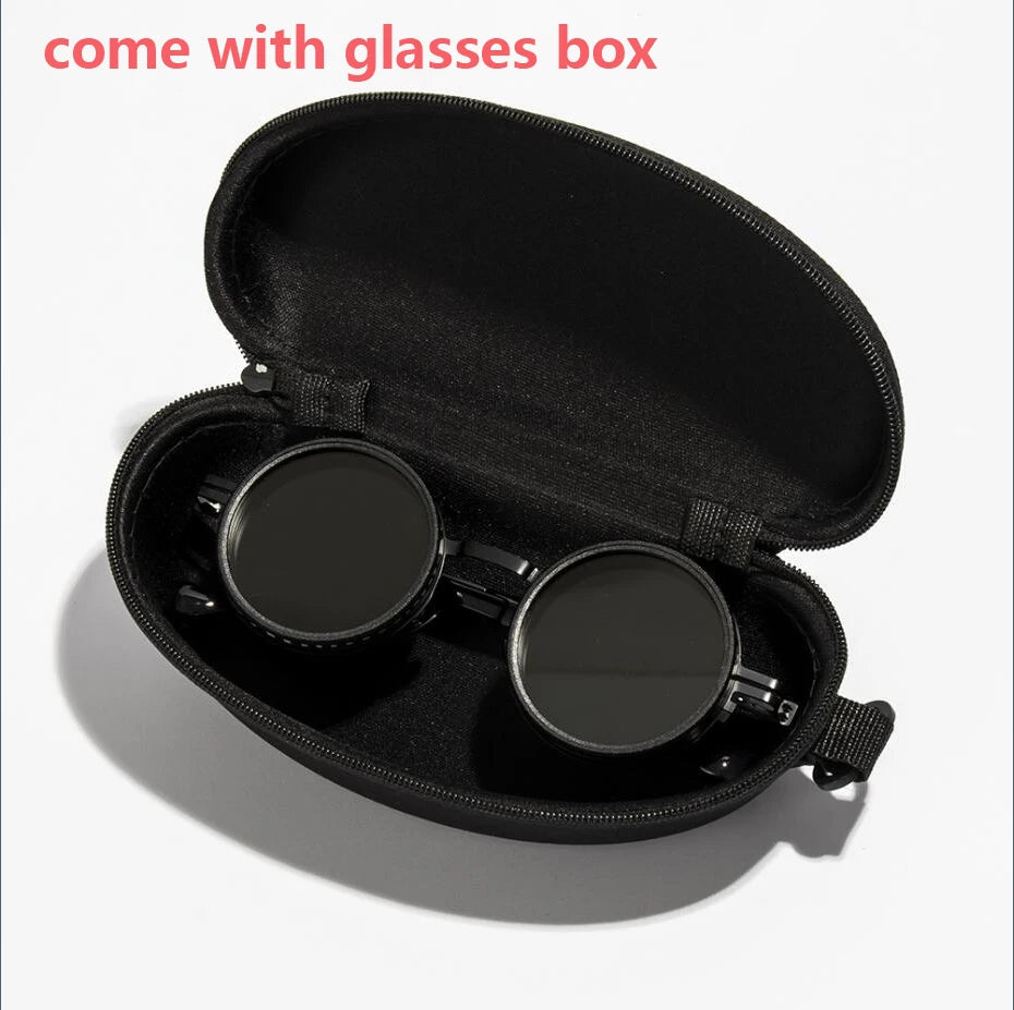 Cycling Glasses 9-level ND2-400 Adjustable Dimming Sunglasses Men Women Sun Glasses Anti UV Polarized Shades ND Filter