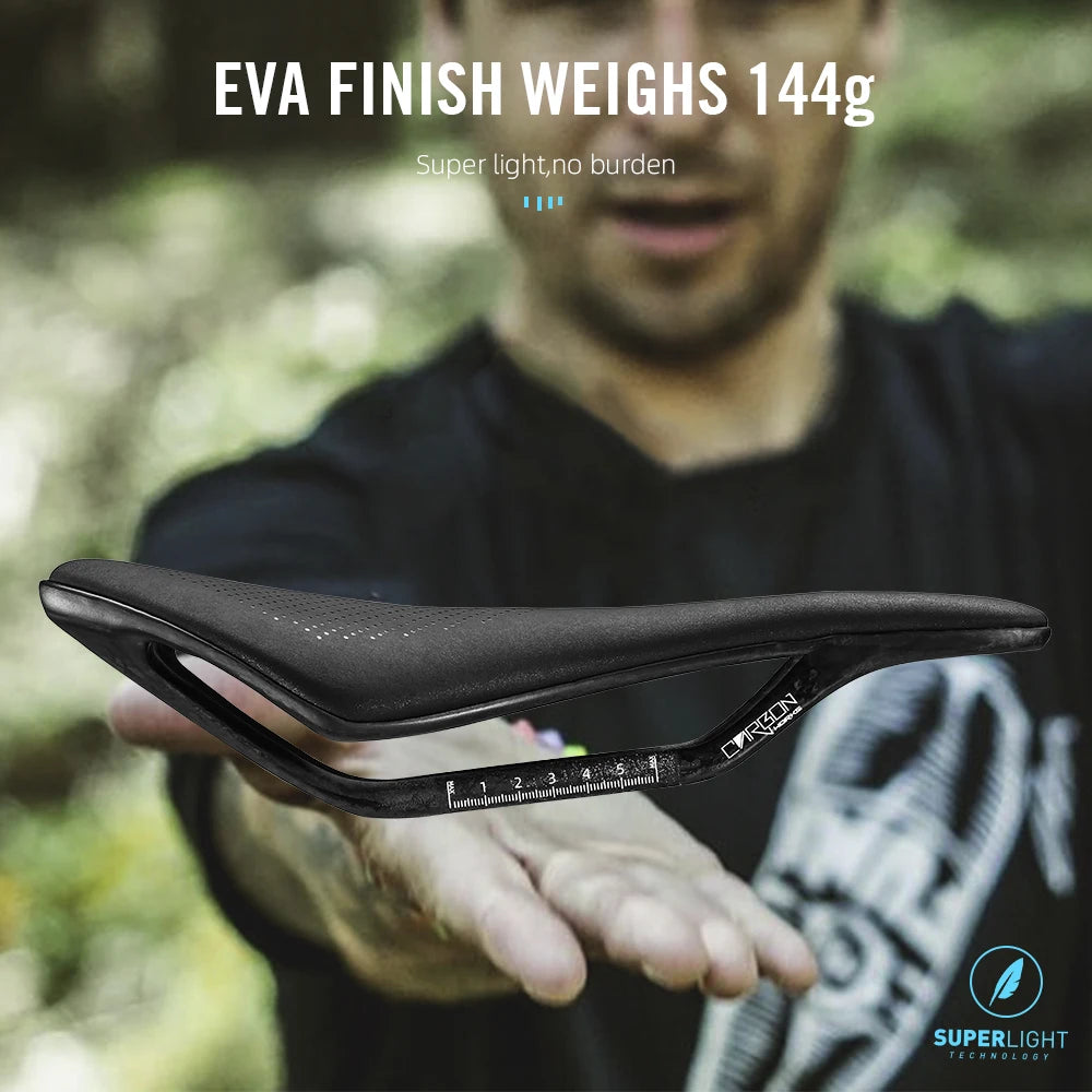 RYET 3D Printed Bike Saddle 144g Full Carbon Bicycle Seating for Road MTB Gravel Cushion For Men Women Cycling Bike Seat Parts