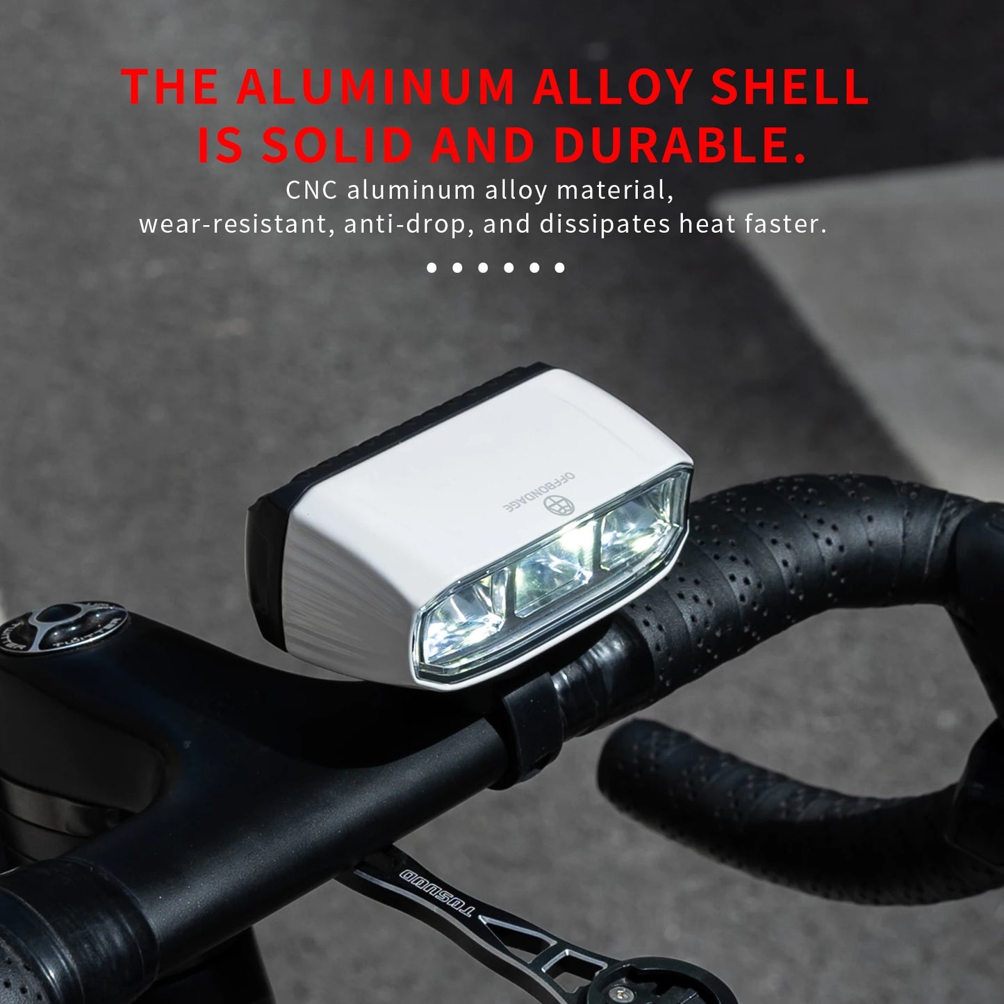 OFFBONDAGE Bicycle Front Light 1000LM Bike Headlight Waterproof Flashlight USB TYPE-C Charging MTB Road Cycling Lamp Accessories