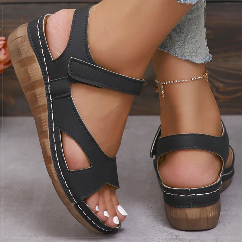 Women's Sandals Casual Summer Shoes Woman 2025 Summer Sandals Low Heels Sandalias De Mujer Comfortable Wedges Footwear Women