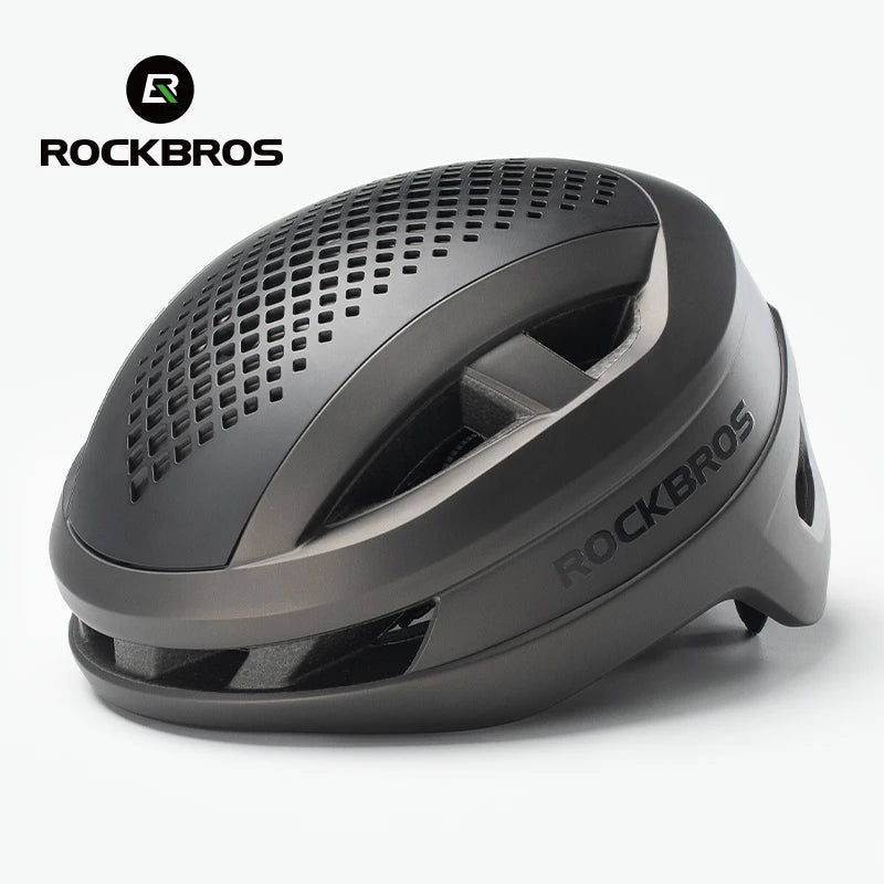 ROCKBROS Lightweight Cycling Helmet Magnetic Cover Breathable Integrally-molded Bike Helmet Safety Protection Men Bicycle Helmet
