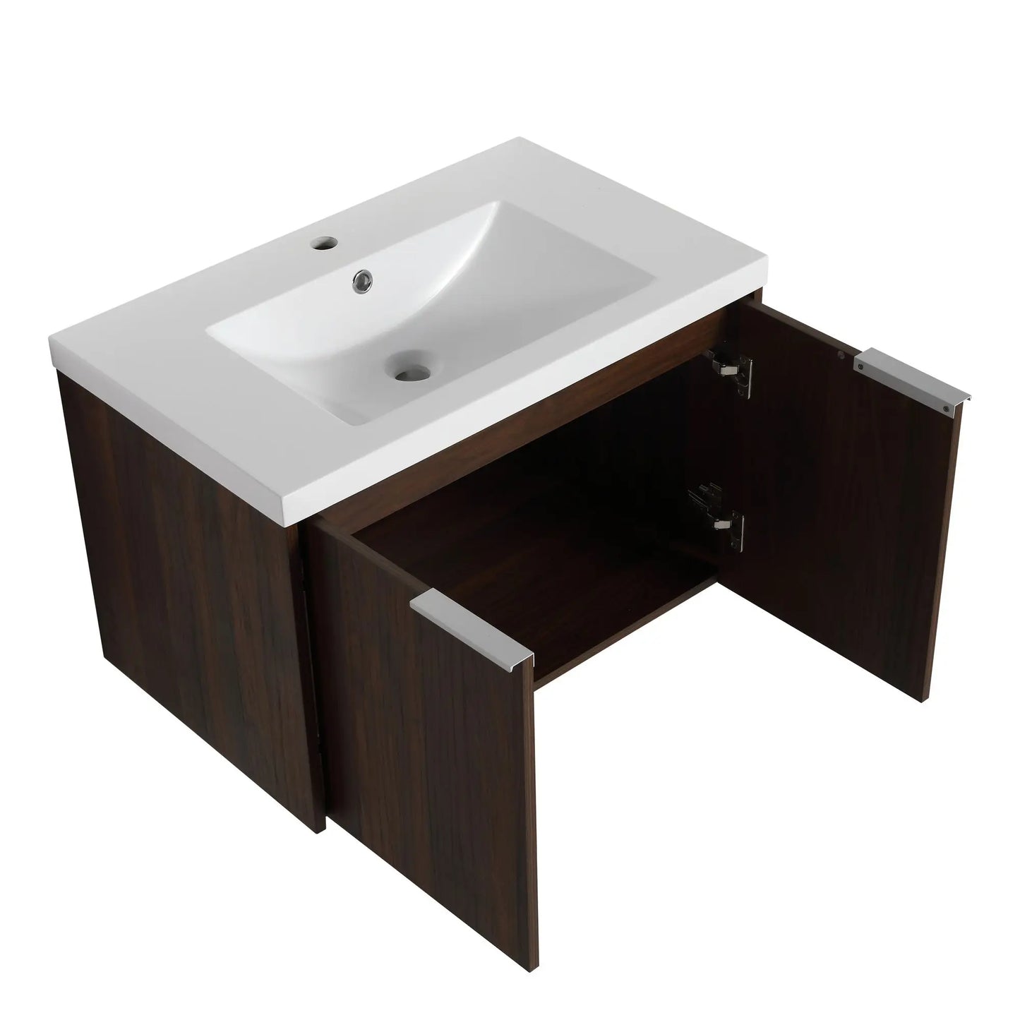 30-Inch Soft-Close Bathroom Vanity with Sink for Small Bathrooms-30x18-00630CAW(KD-Packing)